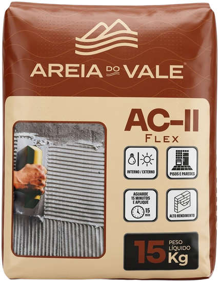 Embalagem Kiargamassa AC-II da Areia do Vale