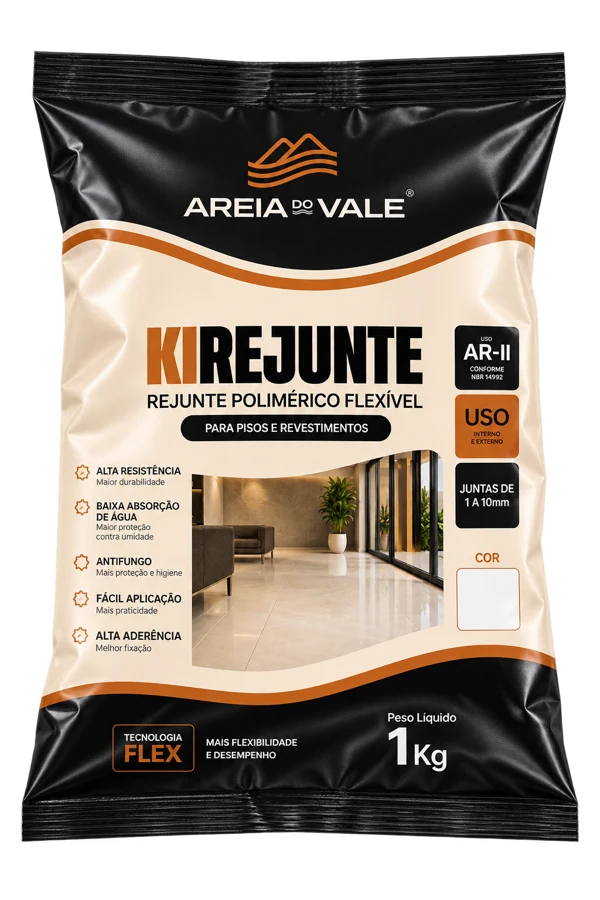 Apresentação ilustrativa da embalagem Kirejunte da Areia do Vale